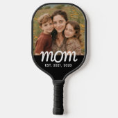 Moeder Vestigde Leuk Script Foto Pickleball Paddle (Achterkant)