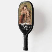 Moeder Vestigde Leuk Script Foto Pickleball Paddle (Links)