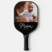 Moeder Vestigde Leuk Script Foto Pickleball Paddle (Voorkant)