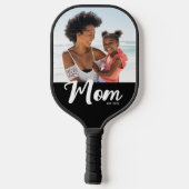 Moeder Vestigde Leuk Script Foto Pickleball Paddle (Achterkant)