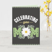 Moeder vieren, Moederdag kaart (Gele Bloem)