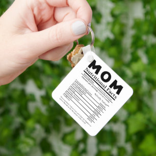 Moeder Voedingsfeiten Sleutelhanger