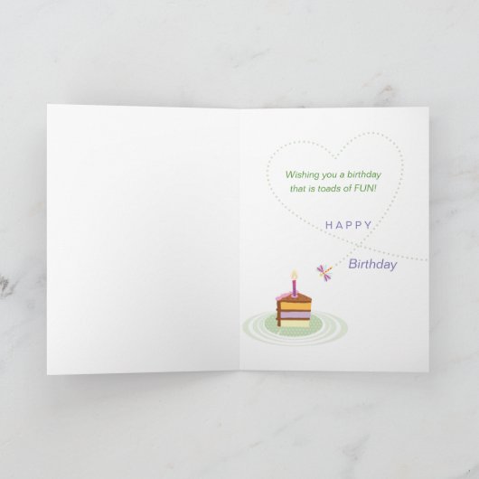 Moeder-vogelkikker met snoepjes kaart (Binnen)