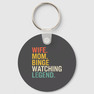Moeder Vrouw. Moeder. Legende van het binge-kijken Sleutelhanger