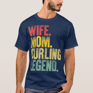 Moeder Vrouwen Grappig Gift Vrouw Mam Curling Lege T-shirt
