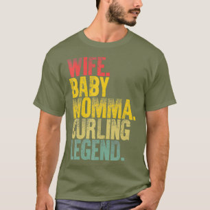 Moeder Vrouwen Grappig Vrouw Baby Momma Curling T-shirt