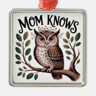 Moeder Weet Metalen Ornament