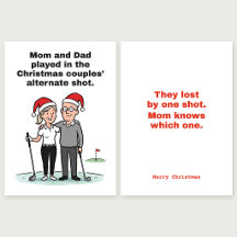 Moeder weet welke: Golf kerstkaart
