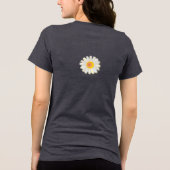 Moeder Witte Madelief Tri-Blend Shirt (Achterkant)