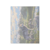 Moeder Wolf en Pups Mountain River Valley Notitieblok (Gedraaid)