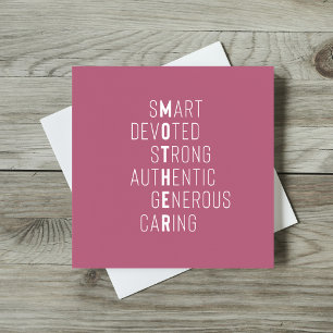 Moeder woorden kruiswoordraadsel definitie roze gr kaart