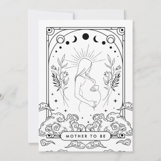 Moeder wordt Baby shower Kaart (Voorkant)