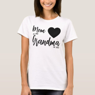 Moeder wordt oma est aangepast shirt, Oma shirt, M T-shirt