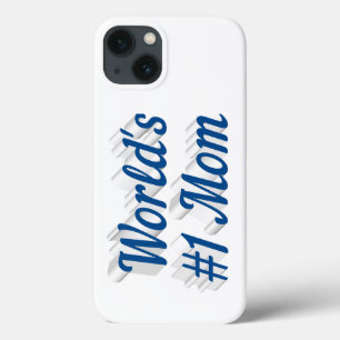 Moeder zee blauw tekst iPhone hoesje