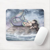 Moeder zeemeermin en Baby mousepad van Molly Harri Muismat (Met muis)