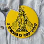 Moeder zonder blote maagd Maria Katholieke Religie Ronde Button 6,0 Cm (In situ)