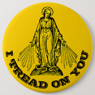 Moeder zonder blote maagd Maria Katholieke Religie Ronde Button 6,0 Cm