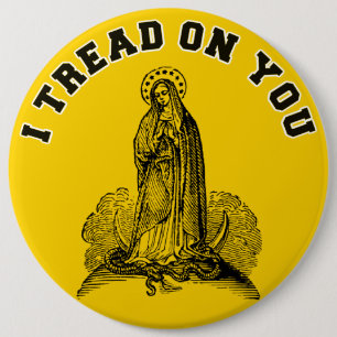 Moeder zonder blote maagd Maria Katholieke Religie Ronde Button 6,0 Cm
