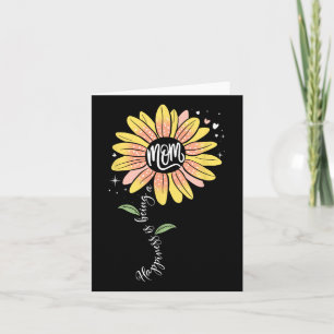 Moeder Zonnebloem Geluk Is Een Moeder Moederdag Kaart