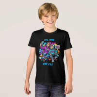 Moeder & Zoon Graffiti Straat: Tri-Blend T-Shirt