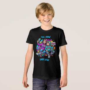 Moeder & Zoon Graffiti Straat: Tri-Blend T-Shirt