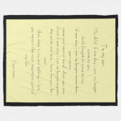 Moeder/zoon liefdesbericht fleece blanket deken (Voorkant (Horizontaal))