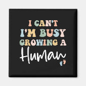 Moeder Zwangerschap Aankondiging Ik Kan 't I & Magneet (Voorkant)