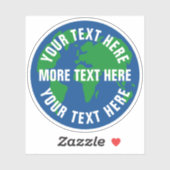 Moederaardblauwe planeet aangepaste laptopsticker sticker (Vel)