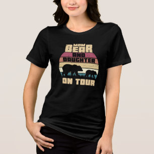 moederbeer en dochter op tour moedersdag Tri-Blend shirt