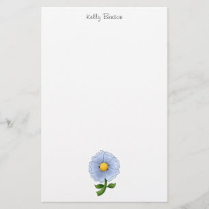 Moederbloemen ・ Blauwe Bloem Briefpapier