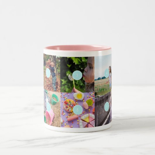 Moederdag 10 Foto's Collage Mok (Center)