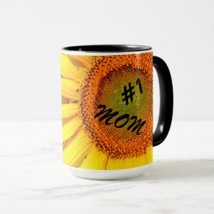 Moederdag #1 Mam Zonbloemen Mok