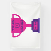 Moederdag 4x6 Vinyl Banner Werelds Beste Moeder (Verticaal)