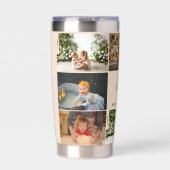 Moederdag 8 Foto's Collage Beste Mam Ooit Geïsoleerde Drinkbeker (Voorkant)