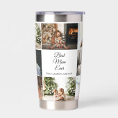 Moederdag 8 foto's Collage Beste moeder ooit Geïsoleerde Drinkbeker (Links)