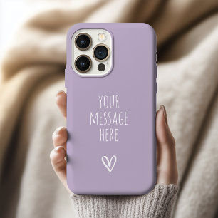 Moederdag Aangepaste Bericht Lila Moeder en Tant iPhone 15 Pro Max Hoesje