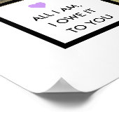 Moederdag Aangepaste fotocollage met mam-offertes Poster (Hoek)