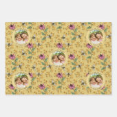 Moederdag Aangepaste Kinder foto Royal Queen Bee Inpakpapier Vel (Voorkant)