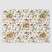 Moederdag Aangepaste Kinder foto Royal Queen Bee Tissuepapier (Voorkant)