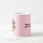 Moederdag Aangepaste woorden en foto roze Koffiemok (Center)