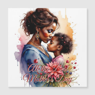 Moederdag Afrikaanse Aquarel Liefdeskunst