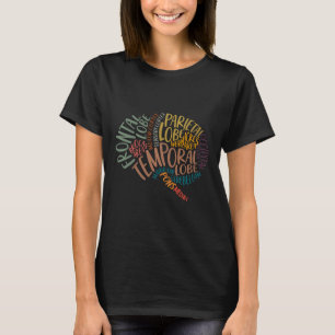 Moederdag anatomie van de hersenen Verpleegster Br T-shirt