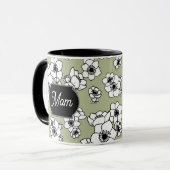 Moederdag Anemone Floral Mok (Voorkant links)