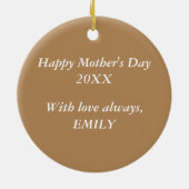 Moederdag Angel Religious Keramisch Ornament (Achterkant)