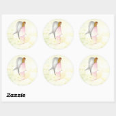 Moederdag Angel Religious Ronde Sticker (Vel)