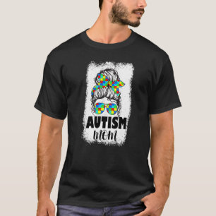 Moederdag Autisme Moeder Leven Wanordelijke Knot Z T-shirt