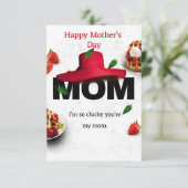 moederdag bedankkaart (Staand voorkant)