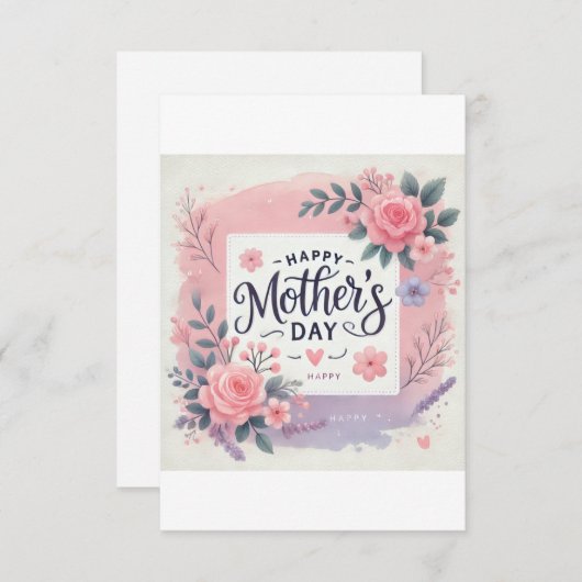 Moederdag Bedankkaart (Voorkant / Achterkant)