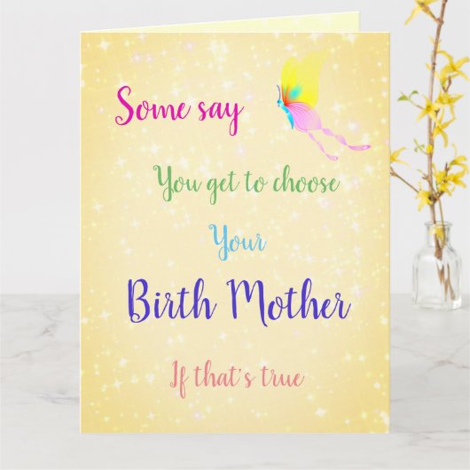 Moederdag begroeten kaart (Gele Bloem)