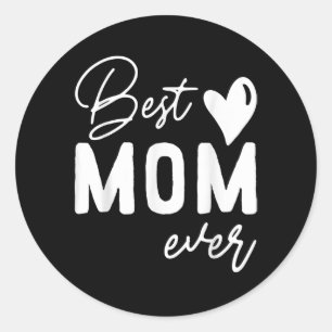 Moederdag Best mam Ever Gifts Ronde Sticker